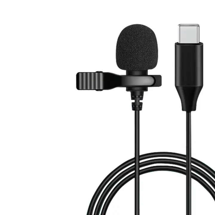 Micrófono Lavalier USB tipo C para Android, Kit de micrófono de solapa omnidireccional para grabación de Audio y Video (6,56 pies) - 1