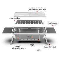 Parrilla Plegable Portátil de Acero Inoxidable Montaje Desmontable para Acampar y Picnic al Aire Libre Utensilios de Barbacoa para el Hogar - details 12