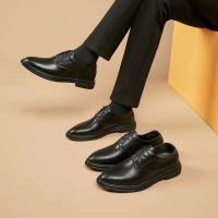 Dropshipping nuevos zapatos casuales formales de moda zapatos de vestir de cuero genuino hechos a mano para hombres y Oxford - details 2