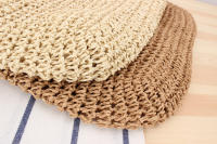 Bolso de playa de un solo hombro de la serie Grass Forest, tejido a mano, informal, de gran capacidad - details 7