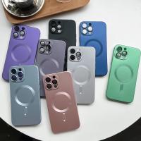 Funda magnética mate de lujo para iPhone, 15, 14, 13, 12, 11 Pro Max Plus, Magsafe, funda suave a prueba de golpes - details 0