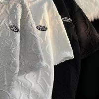 Camiseta de manga corta con cuadros Walf para hombre, traje informal de moda con pantalón deportivo de ocio de cinco puntos, verano - details 7
