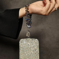 Cordón de Pulsera de Abalorios de Cristal de Imitación Adorno de Encanto para Teléfono con Llavero - details 4