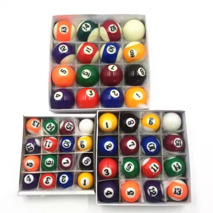 Bolas de billar para niños de 25/32/38mm, bolas de mesa de Material de resina, pelotas pequeñas para tacos de billar, pelota de entrenamiento, Mini pelota de billar multifuncional - 1