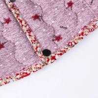 Chaquetas florales, chaqueta ultraligera sin mangas de otoño, base de algodón cálida para invierno, chaqueta con botones para mujer - details 12