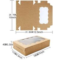 Cajas de Dulces de Pastel de Papel Kraft 10/20Pcs Ideal para Empaquetado de Joyas de Boda - details 8
