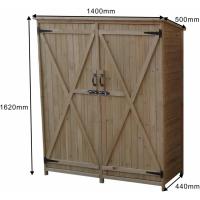 Armario Multiusos para Jardín 40x75x90 cm en Madera con 2 Capas de Pintura Impermeable |   Patas y Suelo - details 17