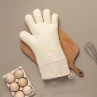 Suministros de Bar de cocina, guantes de horno de doble capa, guantes flexibles antiescaldantes para hornear, manoplas de horno de silicona resistentes al calor para cocinar - details 13