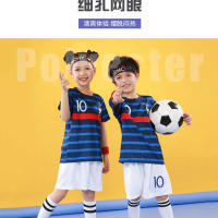 Conjunto de uniforme de fútbol para niños Club Messi Ronaldo Camiseta de la Copa del Mundo - details 8