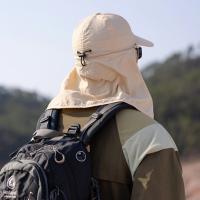 Mascarilla Hombre Sombrero para el sol Ala ancha Transpirable Cubierta de verano Gorro para la cara Mantón desmontable 360 ° Gorra de pesca al aire libre con protección solar unisex - details 5