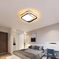 Goeco-Lámpara LED de Techo Cuadrada, Plafón de Estilo Nórdico moderno, Luz Blanca Caliente, 30W, 3000K - details 4
