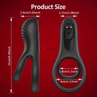Leten APP Control vibratorio hombres estimulación del clítoris anillo retardante de la eyaculación suministros para adultos juguete sexual para parejas - details 0