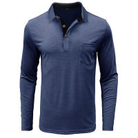 Camiseta Polo Básica de Manga Larga con Solapa para Hombre - details 56