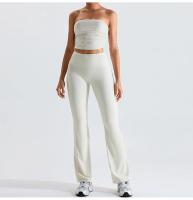 Pantalones de Yoga con Campana de Bollo Set Cintura Elástica Deportes Ajustados Pantalones de Gimnasio de Cintura Alta Estilo Slim Material de Nailon Temporada de Otoño/Invierno - details 5