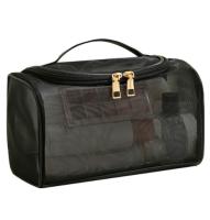 Bolsa De Maquillaje De Gran Capacidad Con Diseño De Malla Transparente Para Viajes Bolsa De Toallas De Higiene Personal De Nylon - details 1