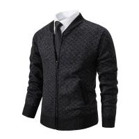 Cardigan de Invierno para Hombres Cuello de Béisbol Casual Chaqueta Deportiva de Pello - details 19