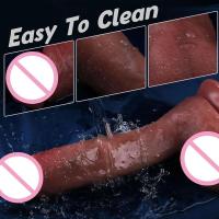 Empaque privado SEX Big Dick Dildo Realista 10.4 Pulgadas Doble Penetración Anal Autoestimulación Para Mujeres - details 6