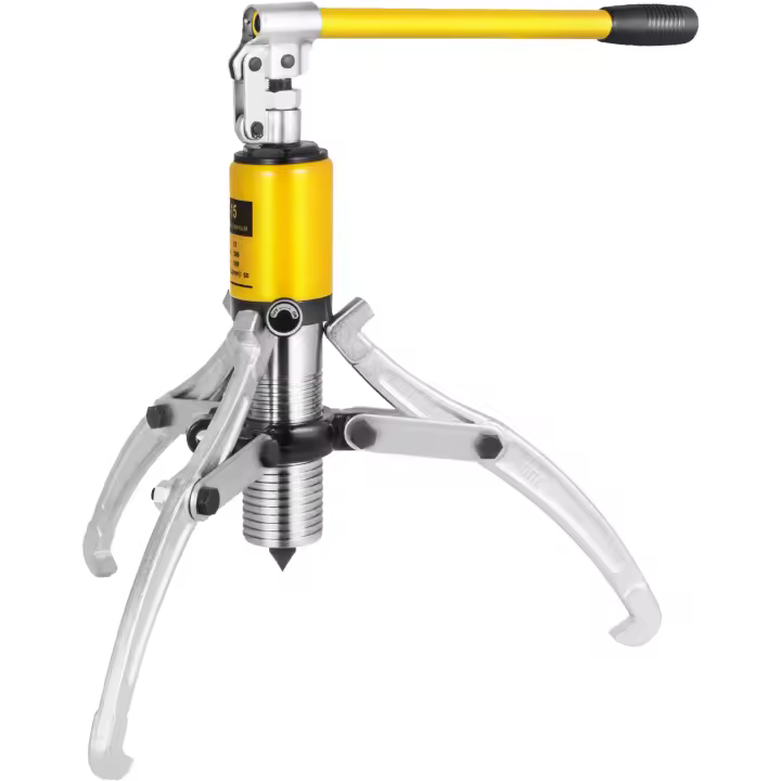 SucceBuy Extractor de engranajes hidráulico de 15 toneladas Separador de tracción de cojinetes de rueda ajustable de 3 mordazas Bomba 3 en 1 Máquina de dibujo de tubos de aceite Herramienta de extracción de cubos de cojinetes de rueda con estuche - 1