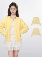 Cárdigan de punto de manga larga para mujer, suéter corto, chaqueta para otoño e invierno, novedad de 2025 - details 3