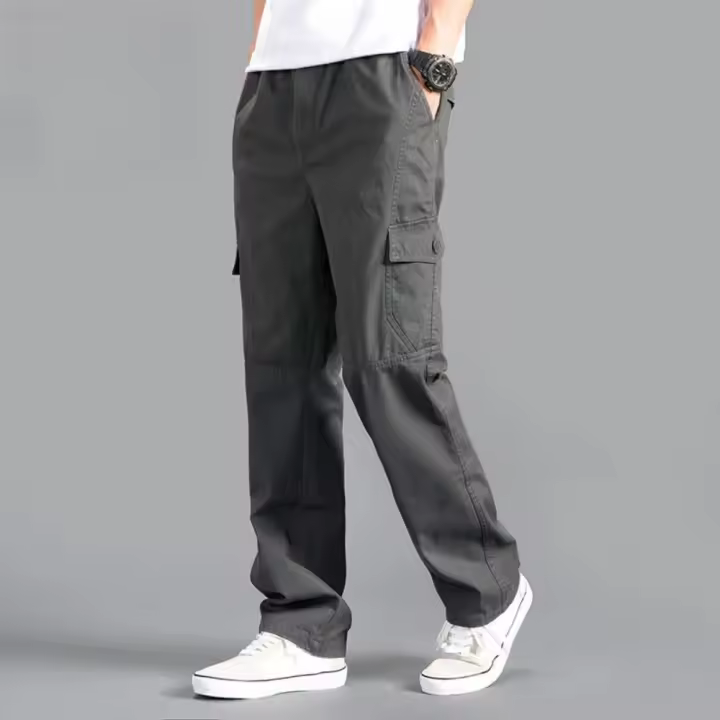 Rdovkxua Pantalones Cargo Para Hombre, Ropa De Trabajo De Algodón Para Verano Y Primavera, Pantalones De Chándal Informales Para Escalar, Pantalones De Otoño Para Hombre - 1