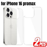 2 piezas de vidrio templado trasero para iPhone 16 Pro Max 15 Plus 14 Protector de pantalla trasera para iPhone16pro 15plus 14 - details 0
