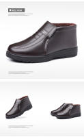 Zapatos casuales de algodón antideslizantes de terciopelo cálido de invierno para hombre - details 7