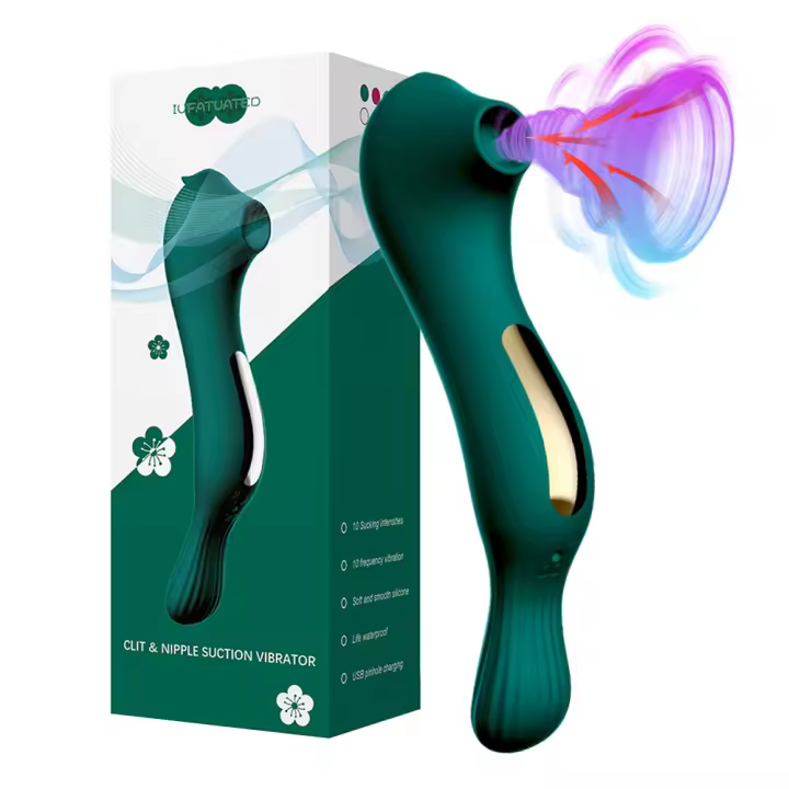 Vibrador con ventosa para clítoris silencioso 2 en 1, 10 modos, masturbador femenino, vibradores de succión de clítoris al vacío para mujeres, juguetes sexys para adultos, modo de pareja - 1