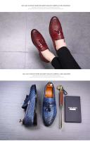 Zapatillas de terciopelo para hombre, zapatos informales con borlas, suela de goma de cuero genuino, uso cómodo, nuevos productos, 2023 - details 3