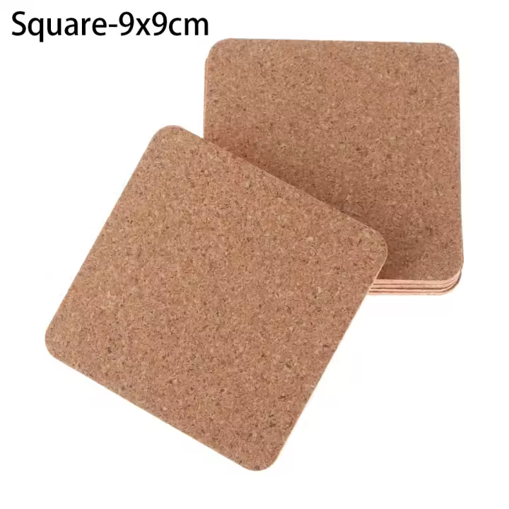 Posavasos absorbente resistente al calor antideslizante, posavasos para bebidas, posavasos de madera, alfombrilla para tazas - 1