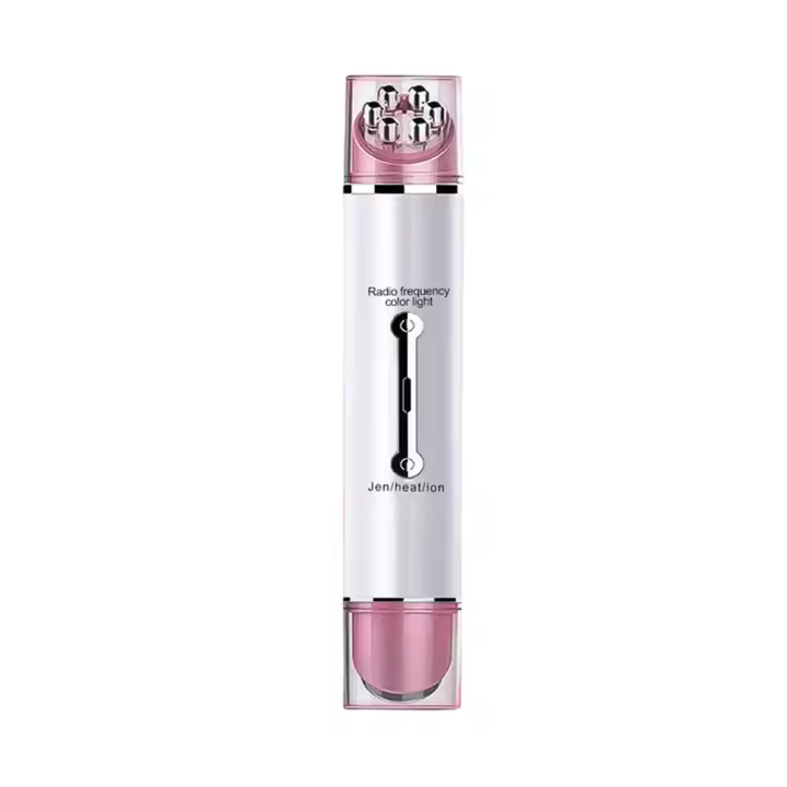 Dispositivo de Lifting Facial eléctrico EMS RF terapia, adelgazamiento Facial, vibración, doble mentón, en forma de V, máquina de levantamiento de mejillas con masajeador de ojos - 1