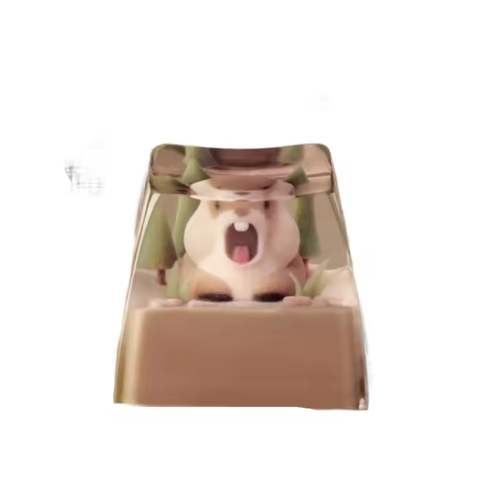 Tapa de teclado Marmota personalizada con personalidad, creatividad y estilo adorable de resina, para accesorios de teclados mecánicos. Tamaño 1U para tecla ESC, versión Niña Nezha 2: una cápsula de resina creativa y linda, ideal para entusiastas de los t - 1