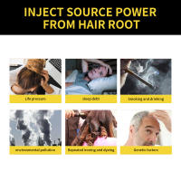 Champú para teñir el cabello, cubierta blanca y gris, reparación de tinte rápido Natural, limpieza seca y dañada, raíces nutritivas, restauración de cabello negro - details 10