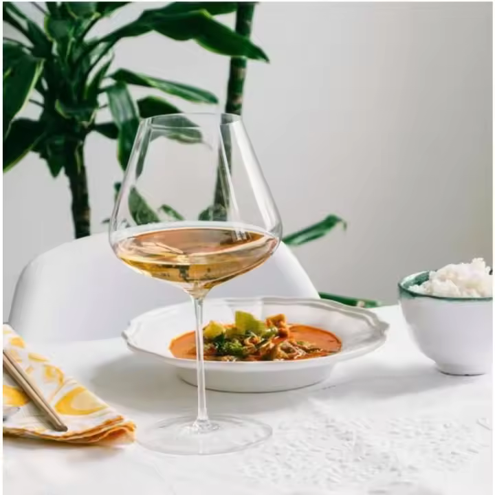 Copa de vino de cristal soplado a mano - 1