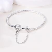 Pulsera de plata de ley 925 con forma de corazón y mariposa para mujer, brazalete de cadena de seguridad, compatible con abalorios originales, joyería - details 12