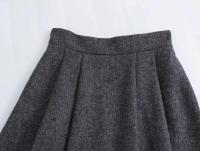 Blazer de lana sintética texturizada para mujer, traje con solapa, chaqueta ajustada con una hilera de botones, falda tipo capa plisada de cintura alta, conjunto elegante de invierno - details 23