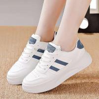 Nuevo 2025 zapatos para caminar informales blancos, marca de calzado deportivo para niñas de baja altura - details 0