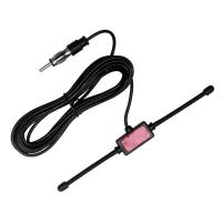 1X antena dipolo Universal para coche, antena de Radio Estéreo AM FM, soporte adhesivo de vidrio, color negro - details 2