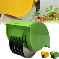Rodillo para picar perejil de acero inoxidable, herramientas de cocina para el hogar, herramientas multifuncionales para cortar verduras, mango cómodo - details 4