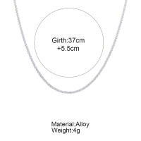 Collar Brillante de Plata Cadena Choker de Clavícula a la Moda Accesorios de Boda Coreana para Mujeres - details 8