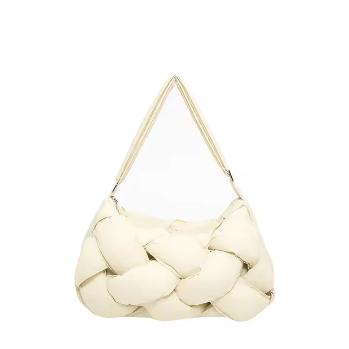 Bolso de Hombro de Algodón Tejido de Gran Capacidad Moda Nueva para Mujeres Bolso de Viaje Cruzado - 1