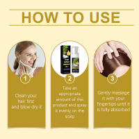 HOEGOA Hair Care Mist nutre el cuero cabelludo, hidrata el cabello, realza el brillo, spray reparador de aceite de ricino. - details 0
