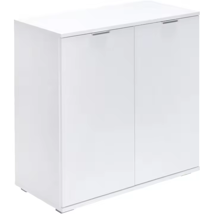 Dormitorio 71x74x35cm Mueble Oficina 2 Puertas Madera Roble Armario Almacenaje - 1