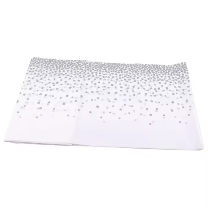 Mantel de 137x274cm Cubierta de Mesa de Puntos Negros Bronceados Ideal para Fiesta de Cumpleaños, Boda, Navidad - 1