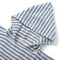 Albornoz de baño a rayas para niños, absorbente con capucha, para natación, viaje, toalla de playa, 1 ud. - details 4