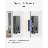 Cerradura inteligente con tarjeta IC para puerta de madera, cerrojo electrónico con Bluetooth, sin taladro, instalación oculta en interiores, aplicación Tuya - details 3