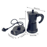Máquina de Café Eléctrica de Aluminio 300 ml Filtrado Reutilizable Café Mocha Doméstico y Dining - details 1