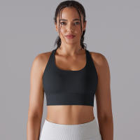 Hamidou-Sujetador de Yoga con espalda cruzada para mujer, ropa interior deportiva absorbente de golpes, correas de hombro cruzadas, Top corto de Fitness, deportes a prueba de golpes - details 19