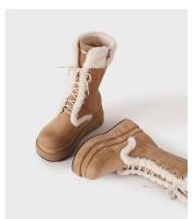 Botines de moda, botas cortas gruesas de tacón alto. - details 9