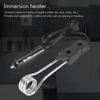 Calentador de inmersión automático, tetera de viaje, calentadores de inmersión móviles, Camping al aire libre, negro - details 3