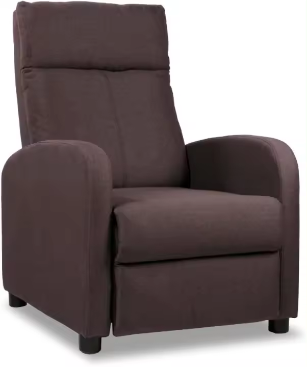 Sillón de Relajación Retrocedible Compacto, 2 Posiciones de Inclinación y Posición Cero, Apertura Push, Muebles de Masaje - 1